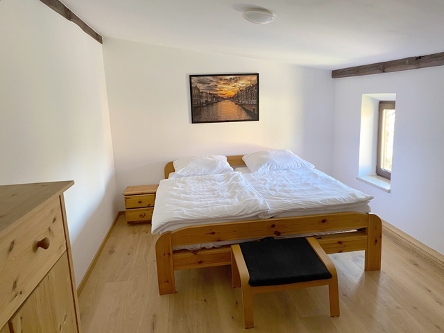 Schlafraum Ferienwohnung Efeu